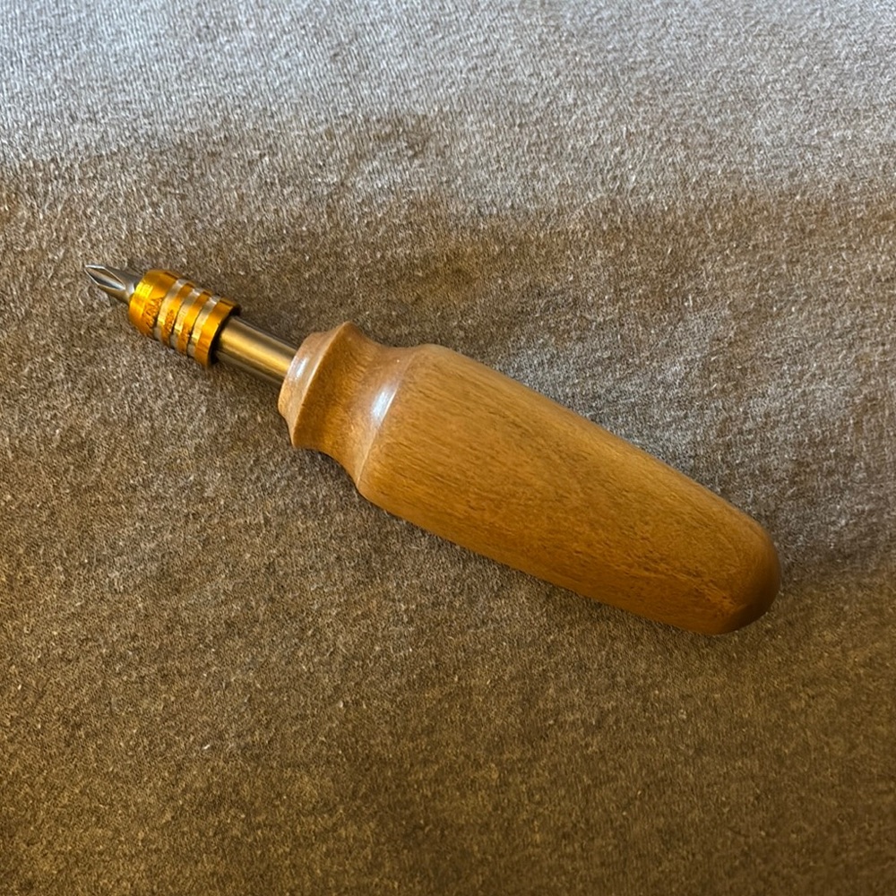 Hand Turned Wood Handle Screwdriver